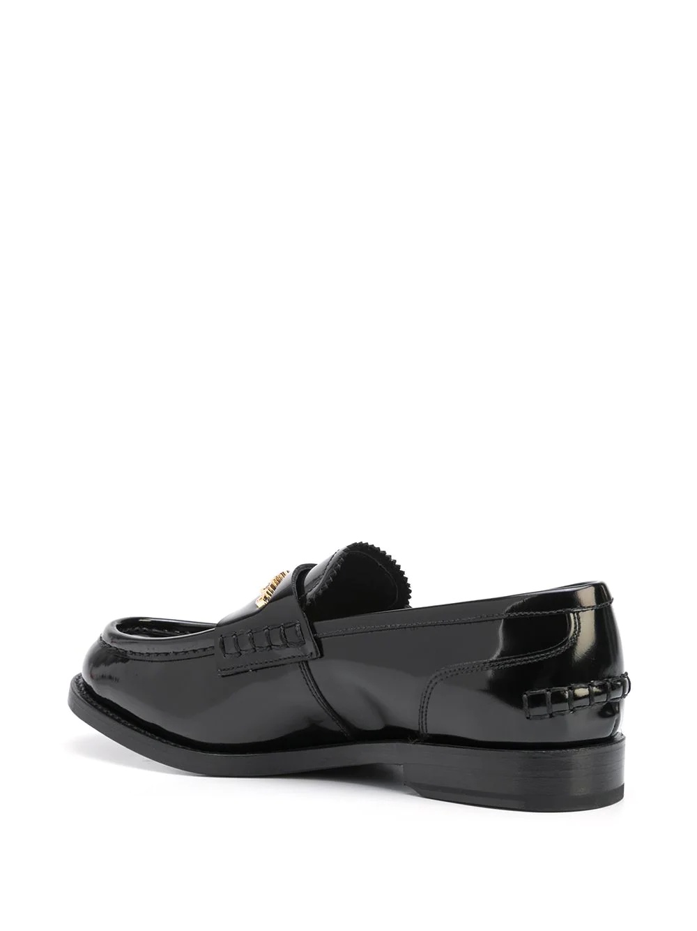 embossed-logo loafers - 3