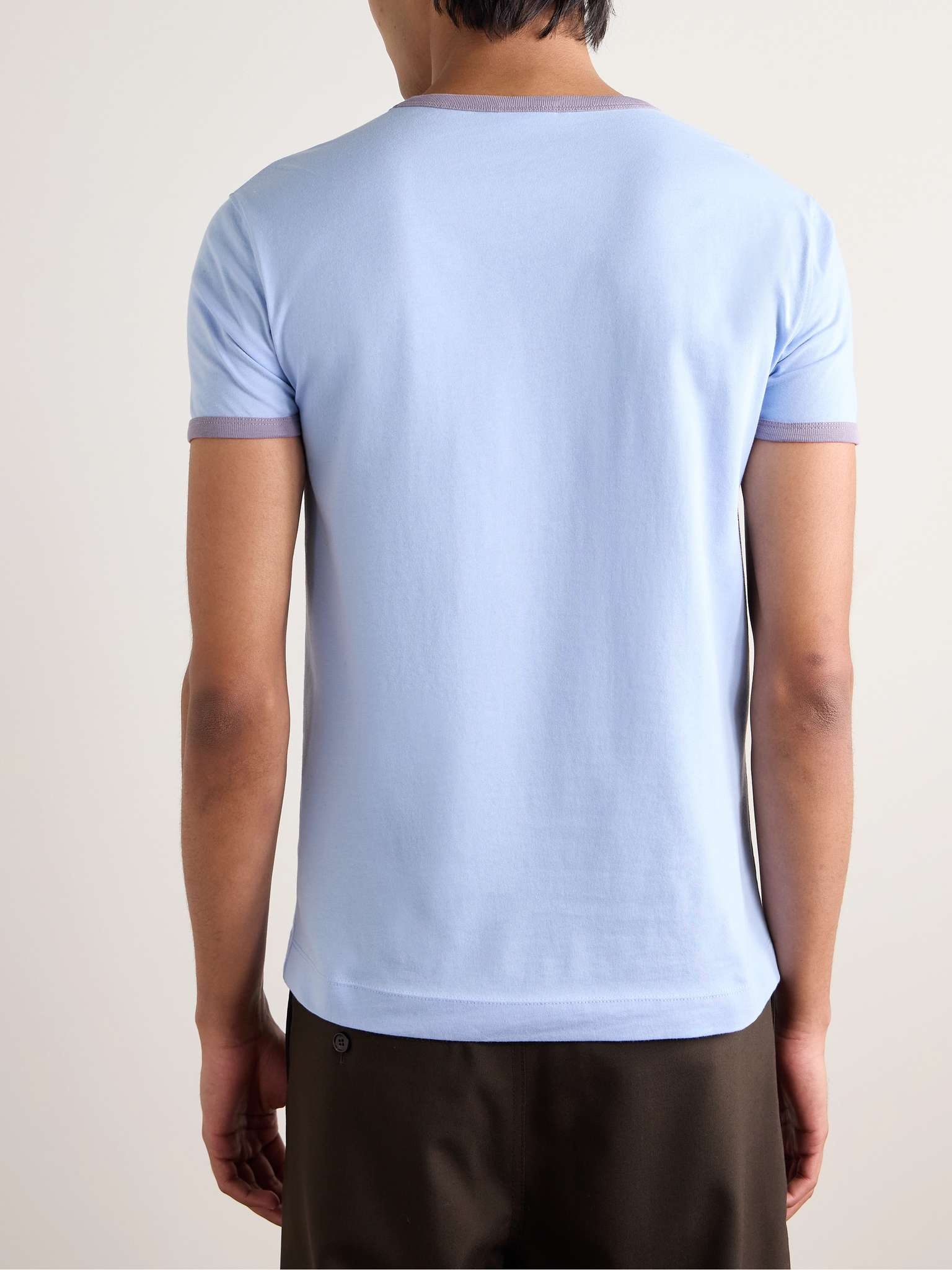 【Dries Van Noten】Slim-Fit Appliqued Printed Cotton-Jersey Dries Van Noten Slim-Fit Appliquéd Printed Cotton-Jersey T