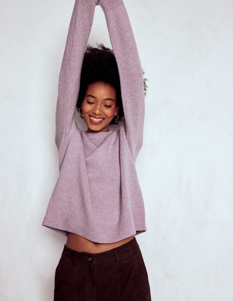 Marion Merino Sweater-Chalky Violet 3