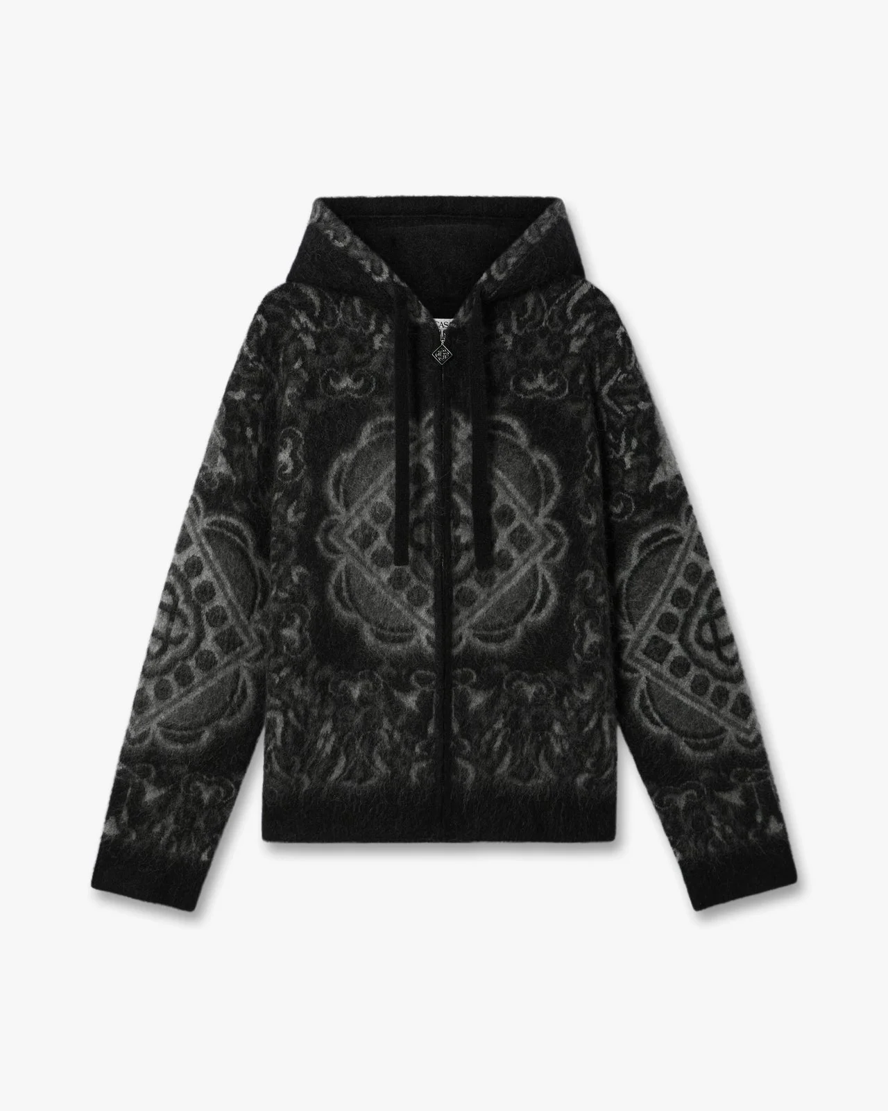Black Carpet Mohair Hooded Sweatshirt - 1