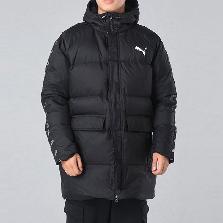 PUMA Solid Down Jacket 'Black White' 585513-01 - 3