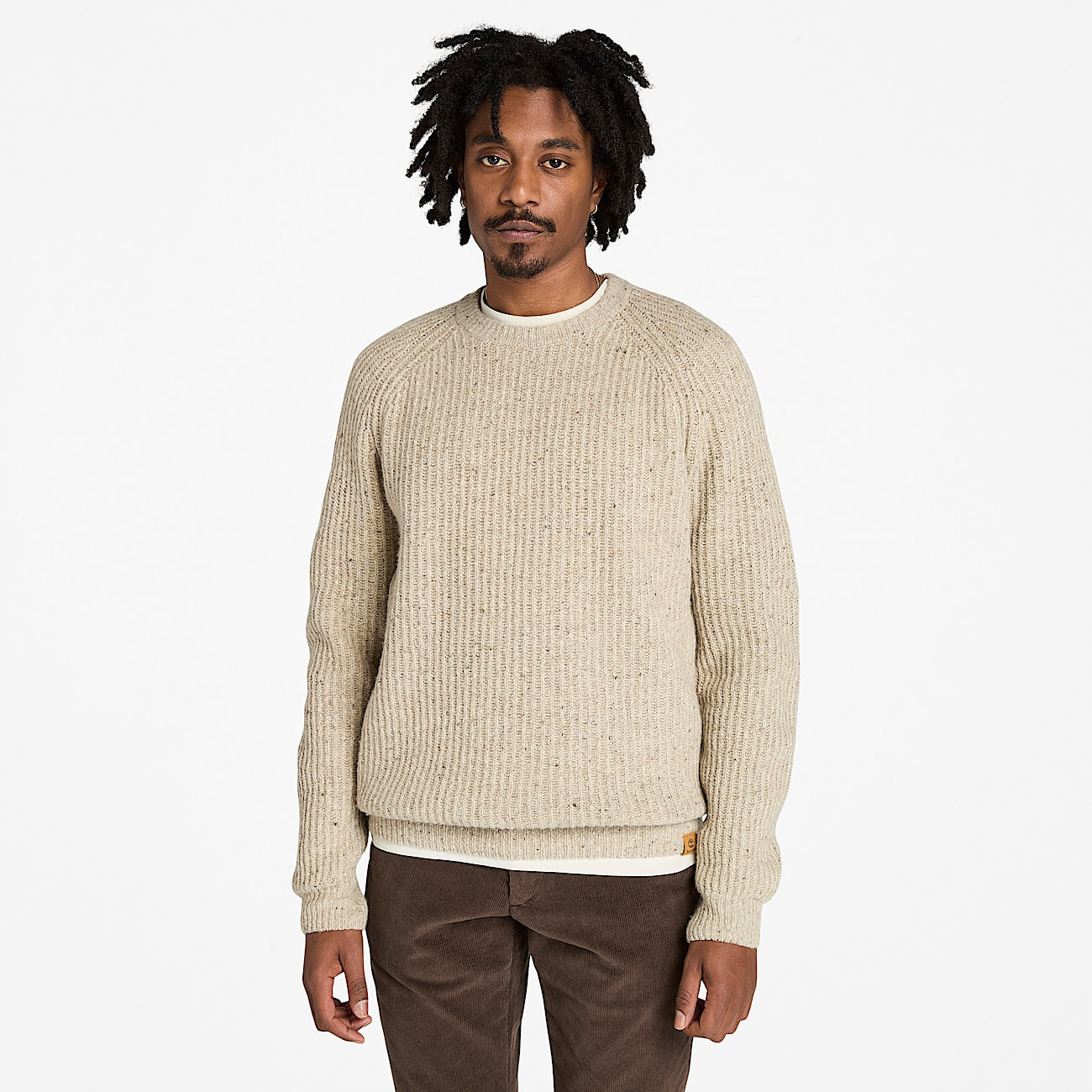 Men's Chunky Yarn Crewneck Sweater - 2