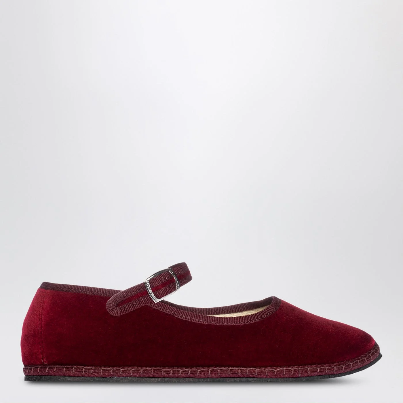 Mary Jane in burgundy velvet - 1