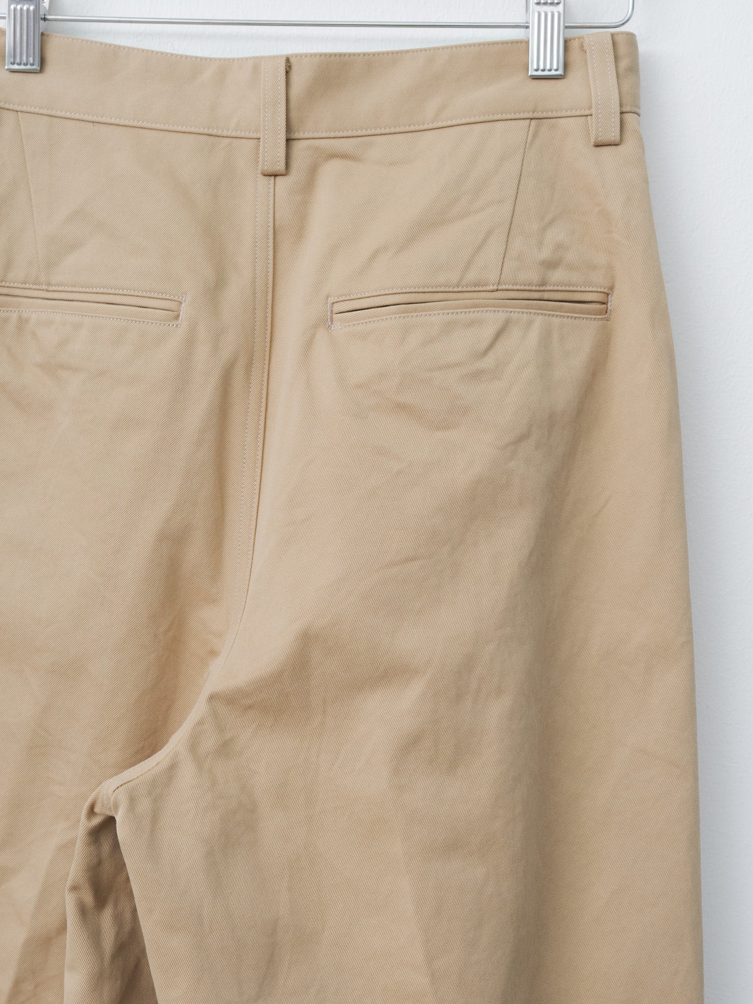 Washed Finx Chino One-Tuck Pants - Camel Brown - 7