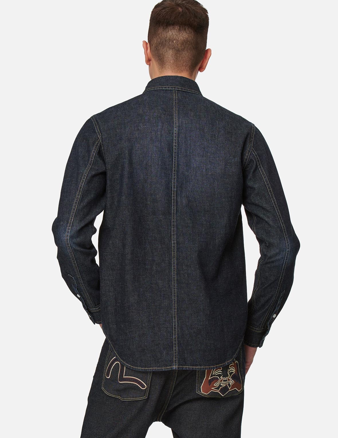 MULTI-POCKETS DENIM SHIRT - 4