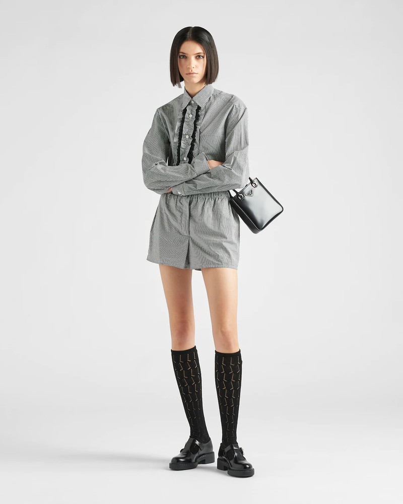 Prada Gingham check shorts outlook