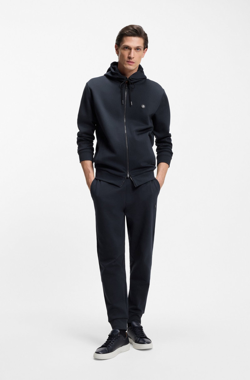 BOSS COTTON-BLEND ZIP-UP HOODIE WITH DOUBLE B MONOGRAM outlook