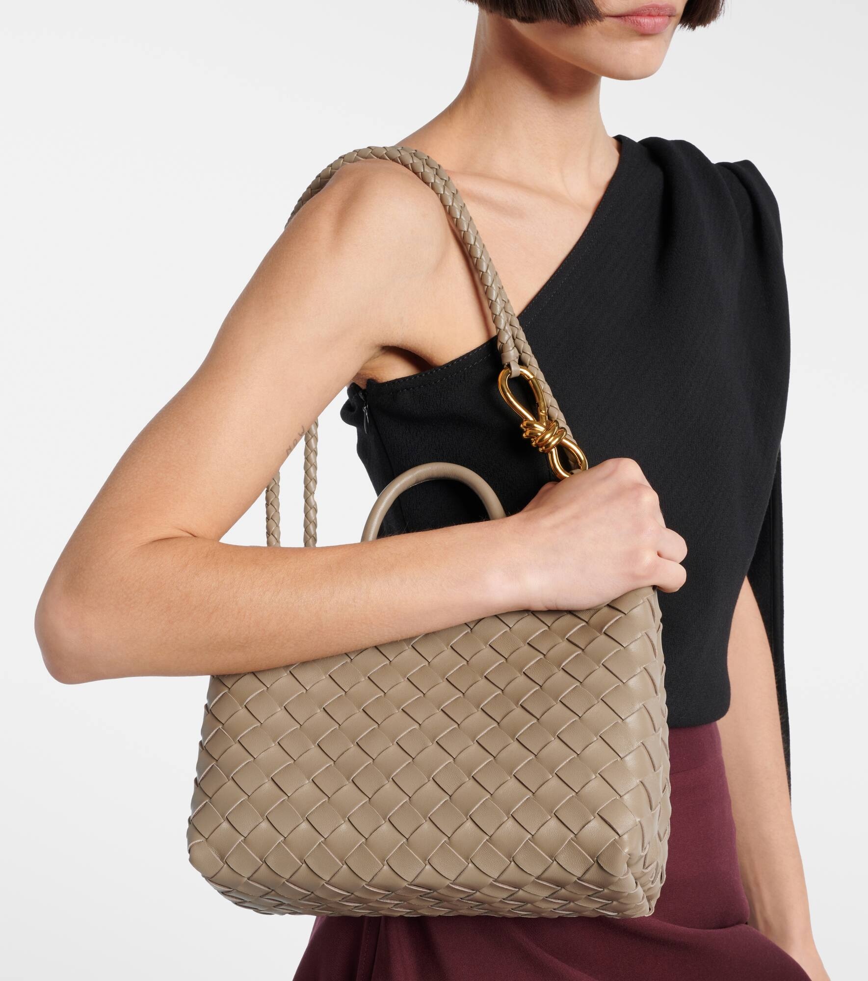 Andiamo Small Intrecciato leather tote bag - 2
