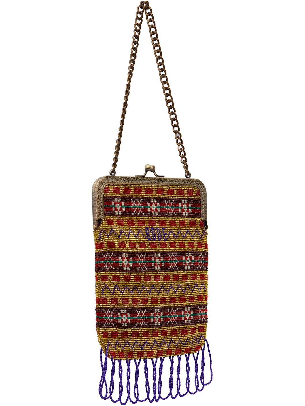 Multicolor Beaded Bracken Frame Bag - 2