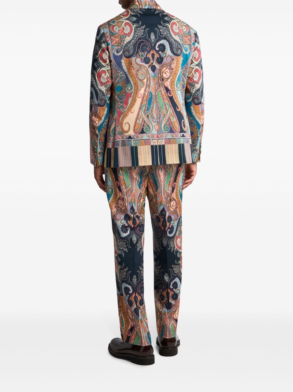 paisley-print blazer - 3