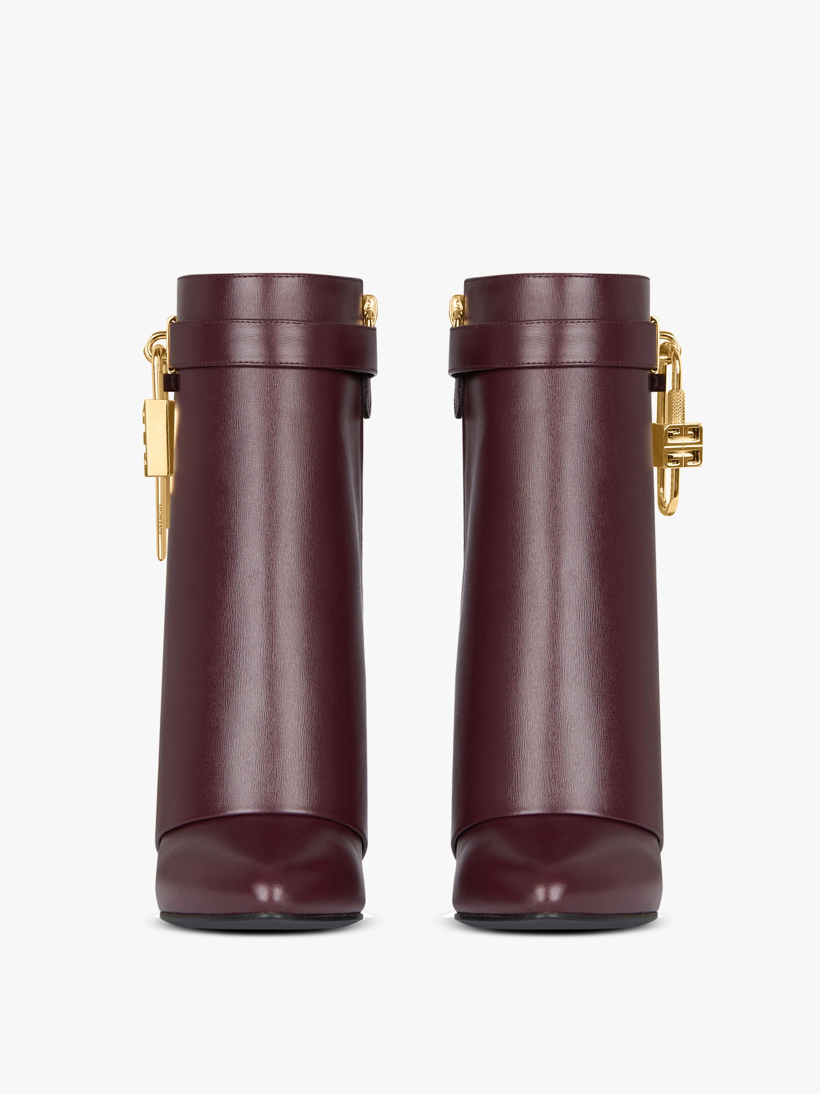 SHARK LOCK ANKLE BOOTS IN LEATHER - 3