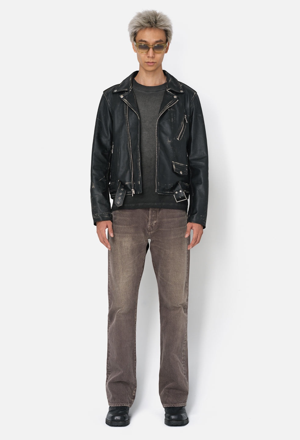 LEATHER MOTO JACKET - 3