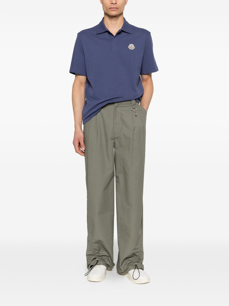 Moncler logo patch polo shirt outlook