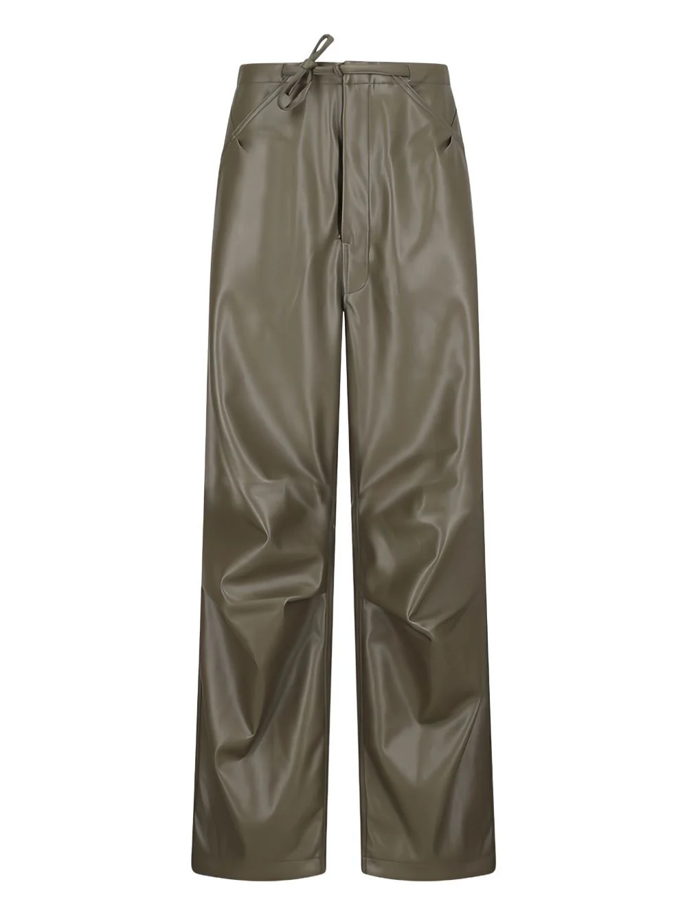 drawstring-fastening trousers - 1