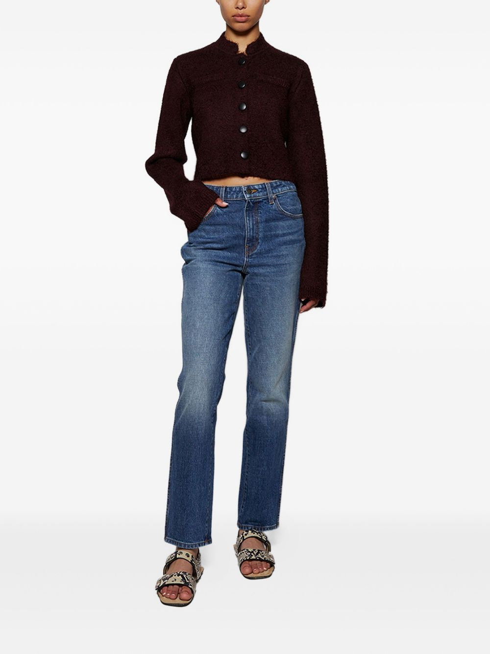 Ello button-front long-sleeve jacket - 2