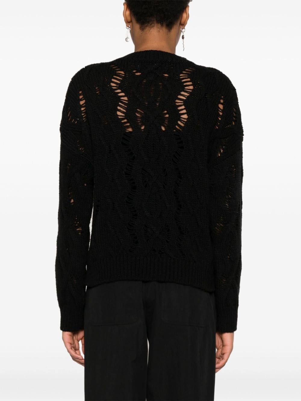 cable-knit sweater - 4