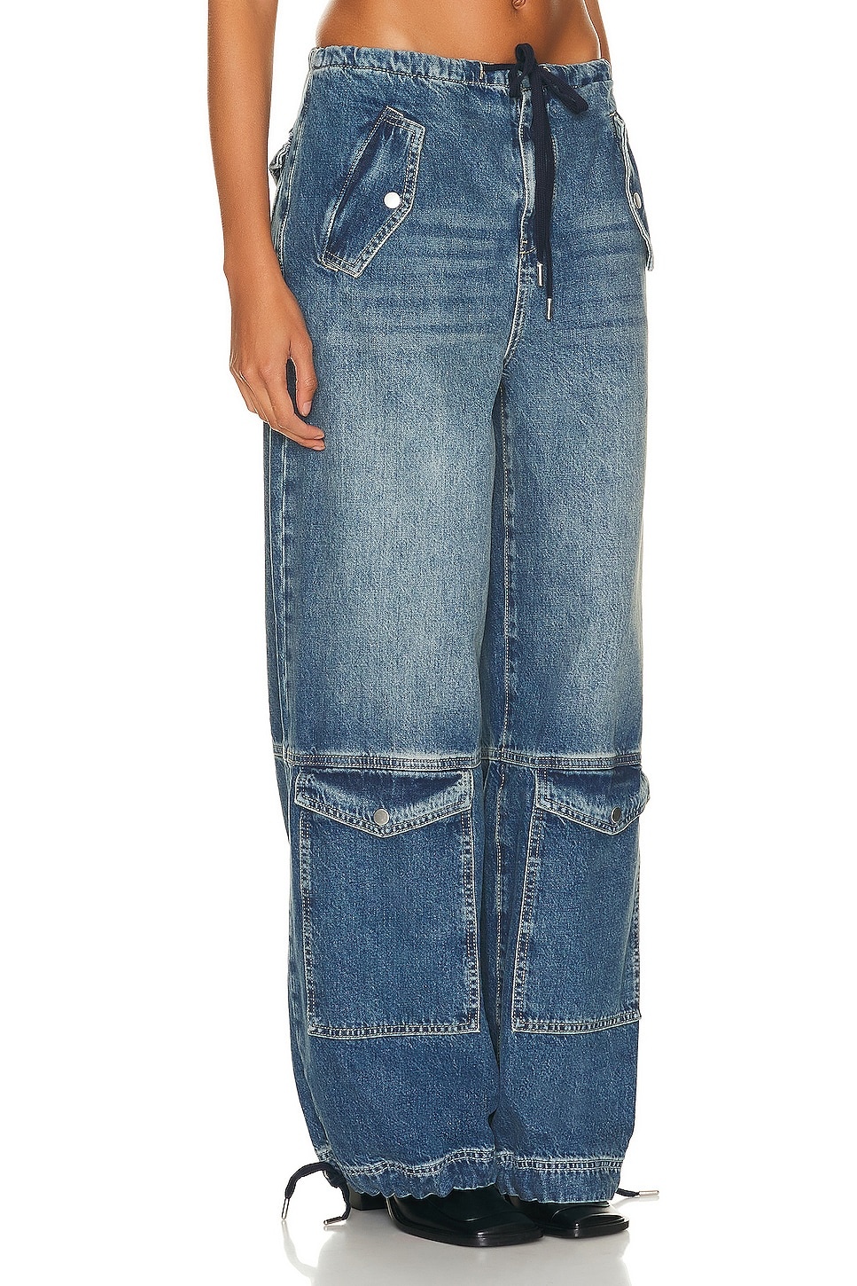 Alix Wide Leg Drawstring Cargo - 2