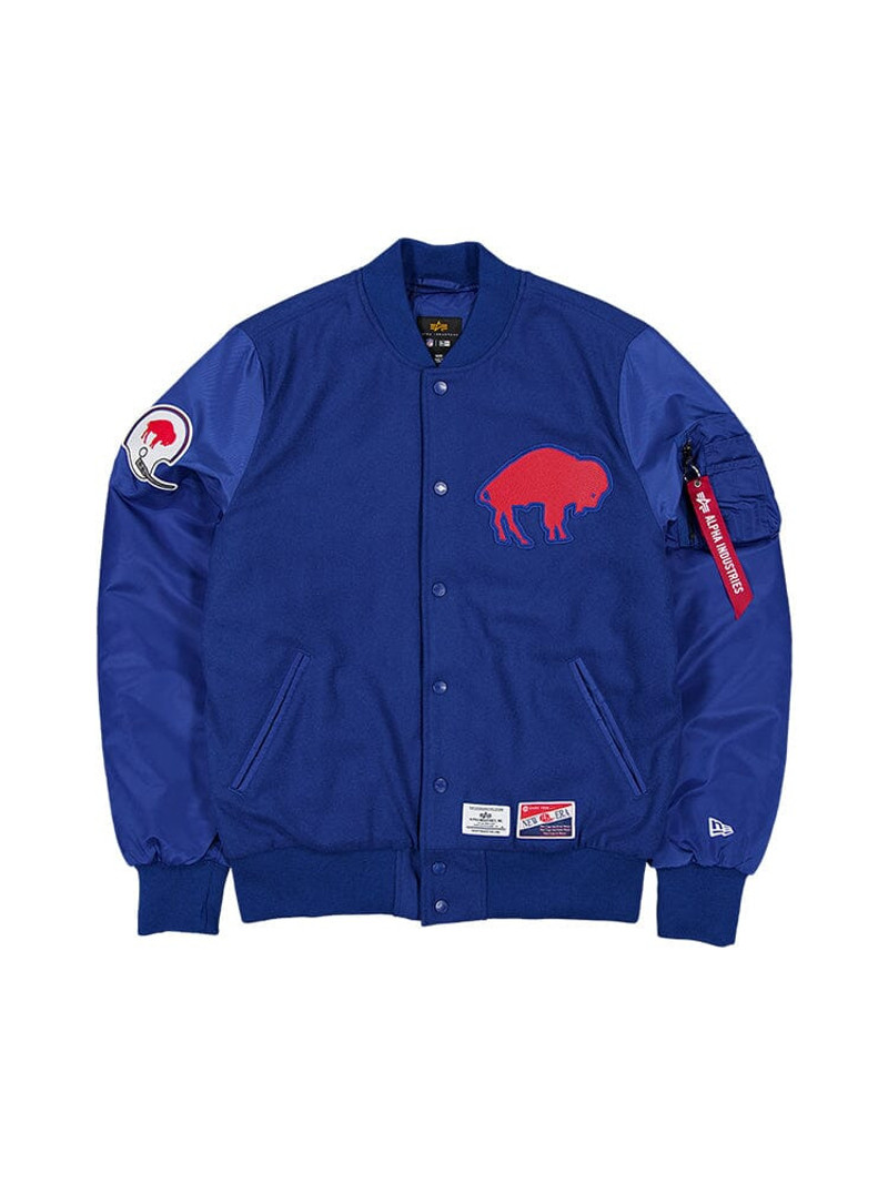 BUFFALO BILLS X ALPHA X NEW ERA MA-1 BOMBER JACKET 1