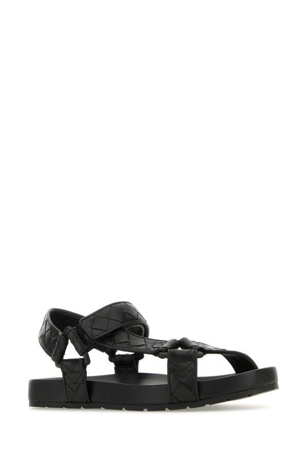 Bottega Veneta Black leather sandals | gebnegozionline