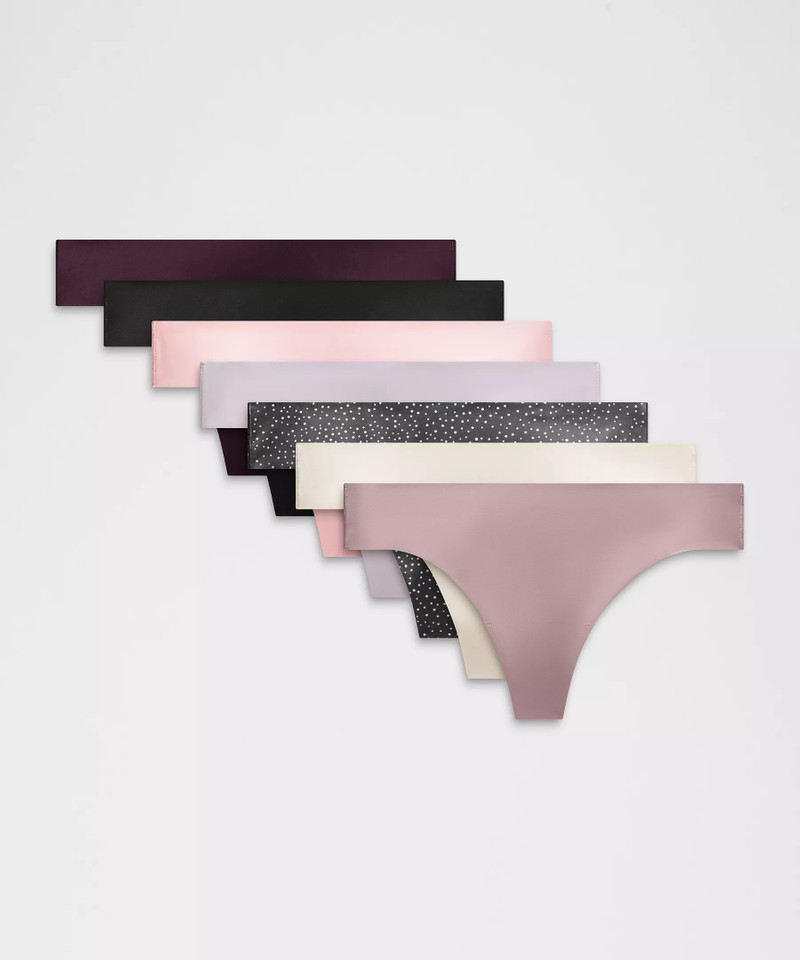 InvisiWear Mid-Rise Thong Underwear *7 Pack 1