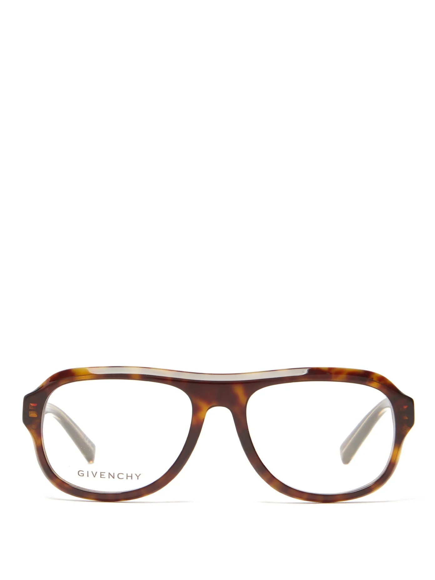 Aviator tortoiseshell-acetate glasses - 1