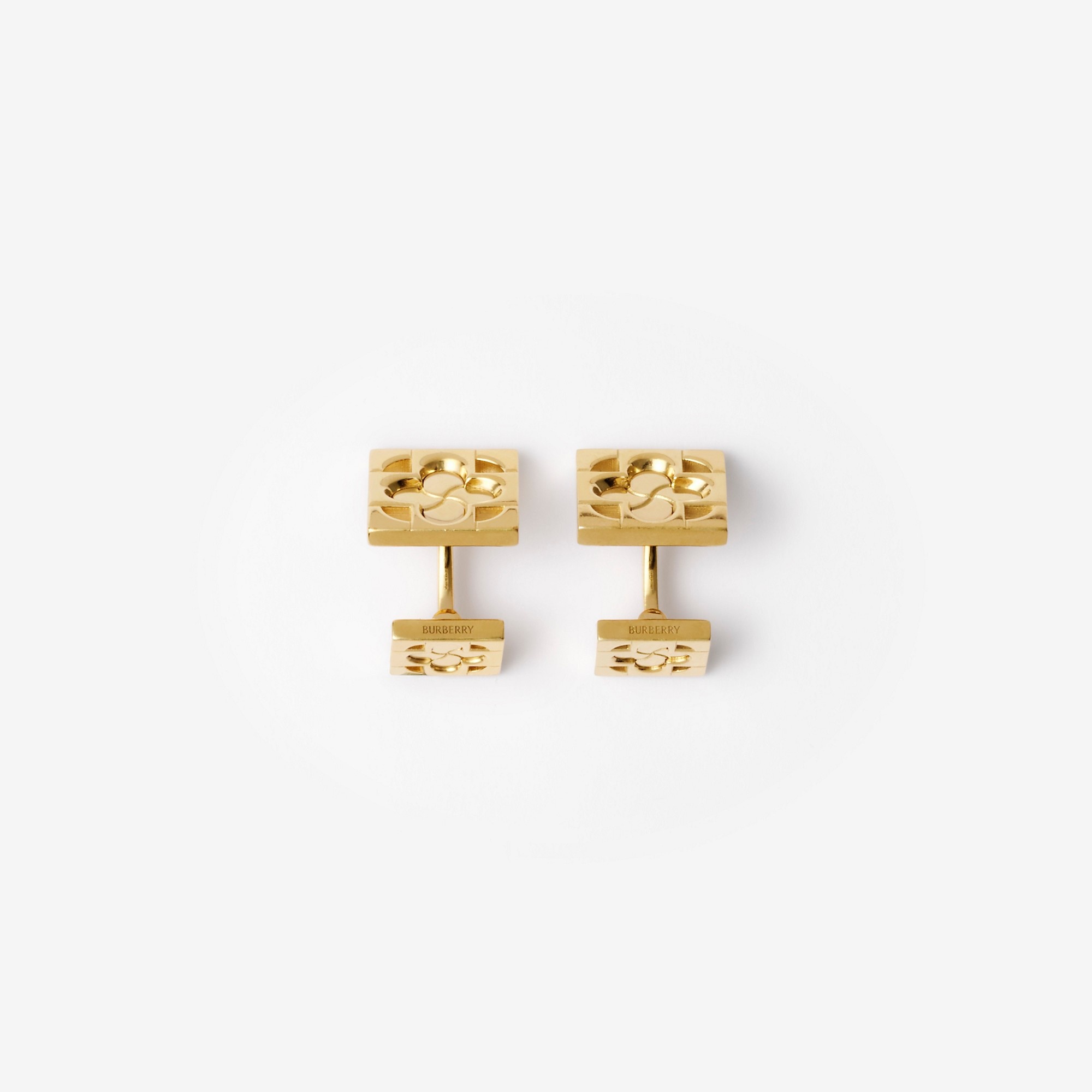Gold-plated Rose Monogram Cufflinks - 1