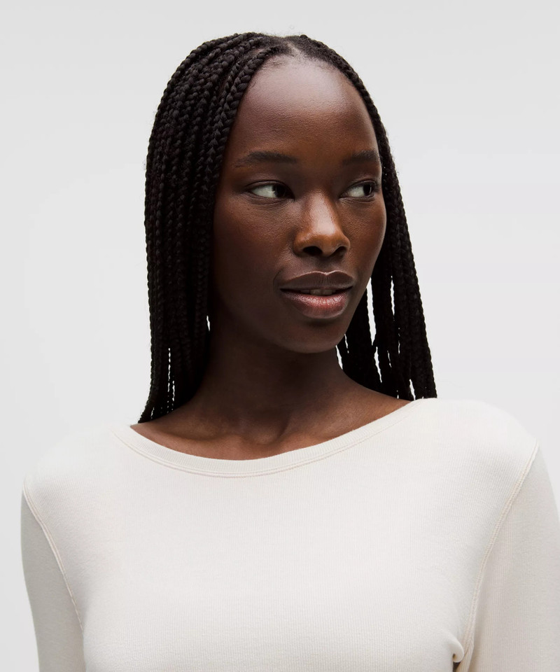 Front-to-Back Wrap-Waist Long-Sleeve Shirt 7