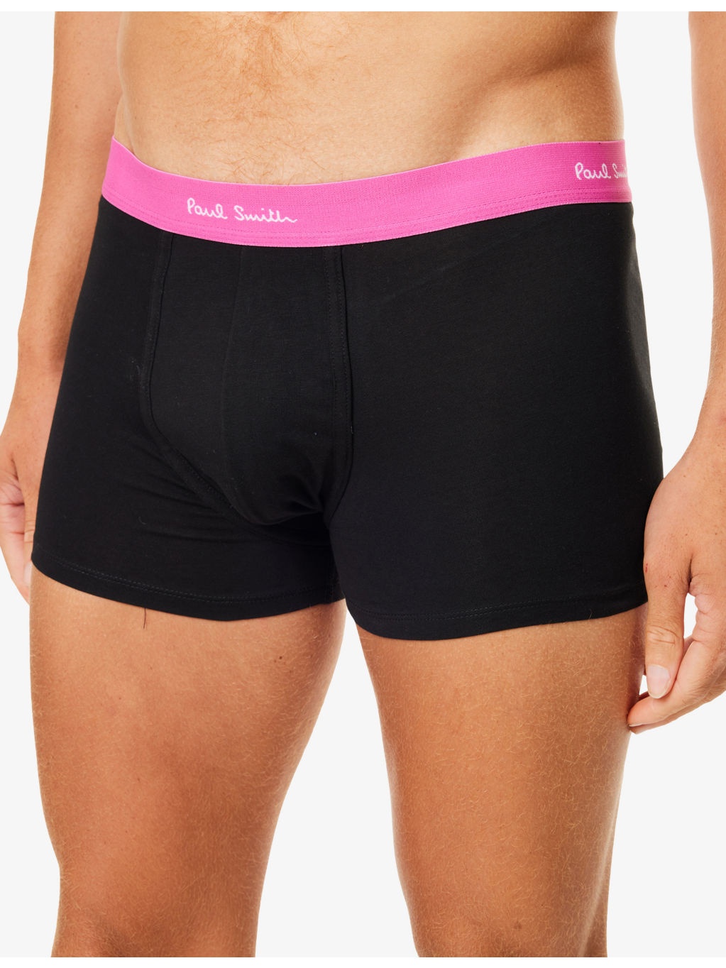 Branded-Waistband Pack of Three Cotton-Jersey Trunks - 4