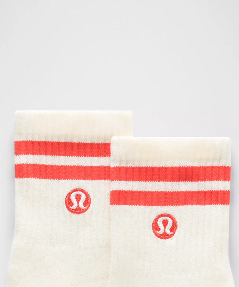 lululemon Unisex Daily Essential Quarter Socks 3 Pack *Stripe outlook