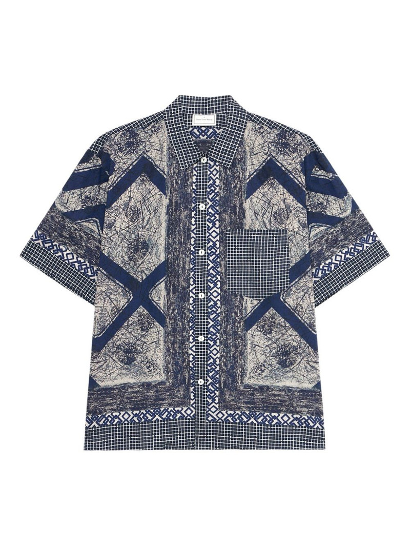 geometric-print short-sleeve shirt 1