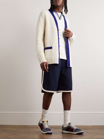 GUCCI Straight-Leg Wool-Blend Terry Shorts outlook