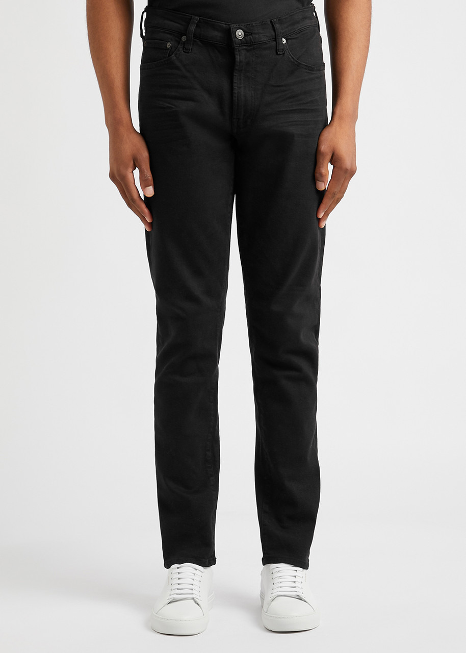 London black slim-leg jeans - 2