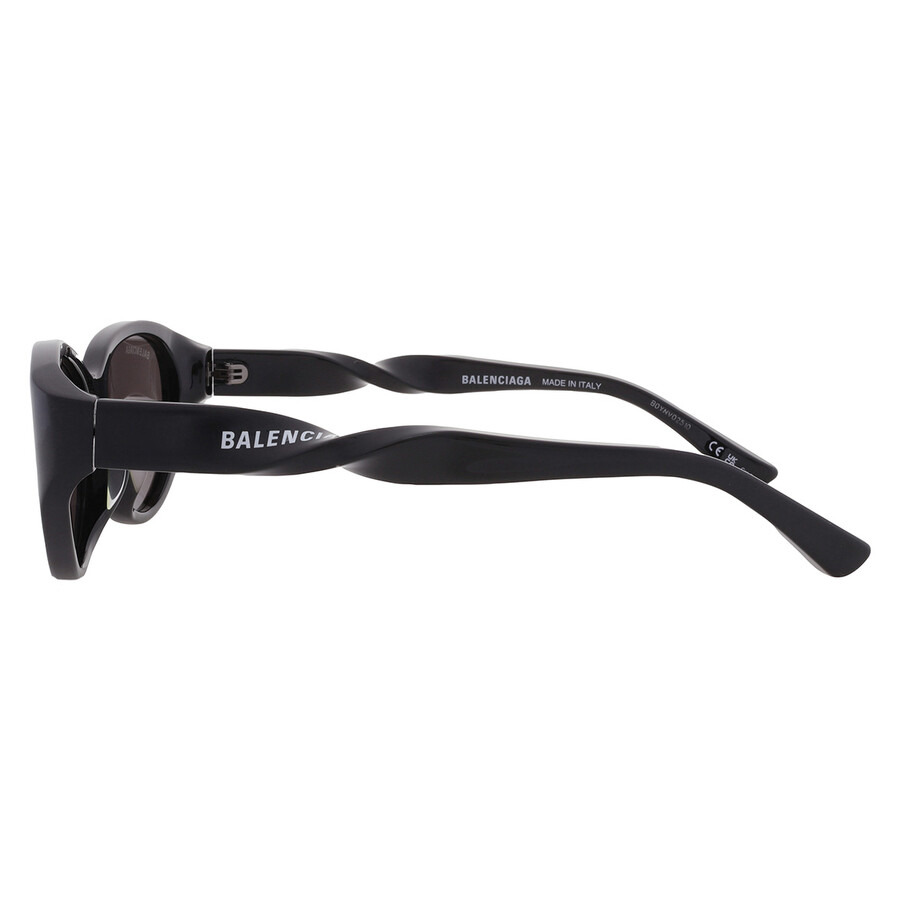 Balenciaga Grey Oval Ladies Sunglasses BB0209SA 001 55 - 4