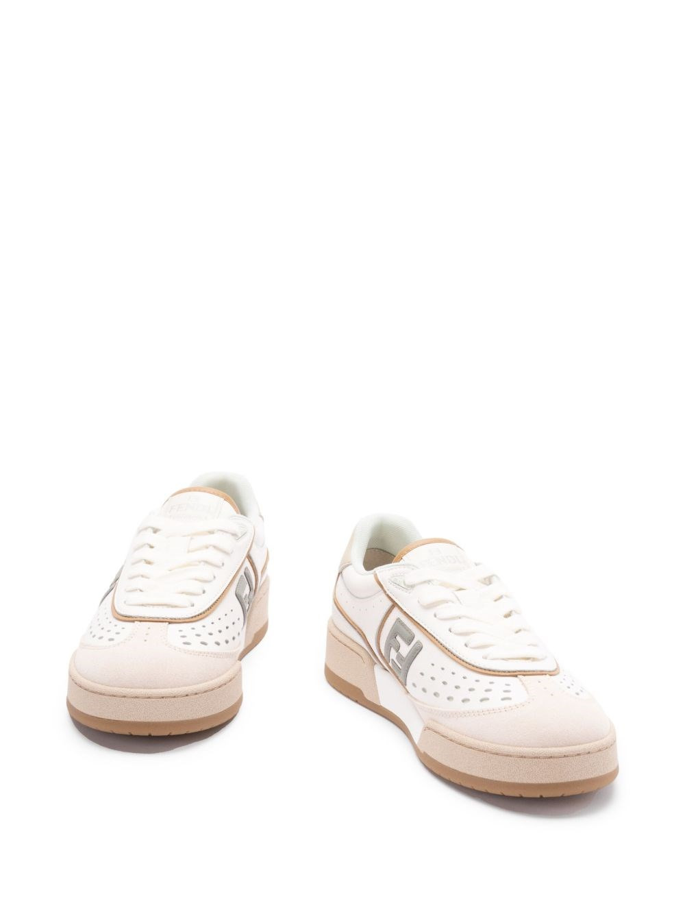Fendi Match leather sneakers - 3