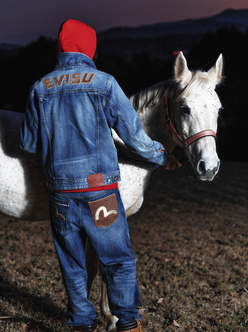 Evisu & Seagull Appliqué Denim Chinese Jacket 6