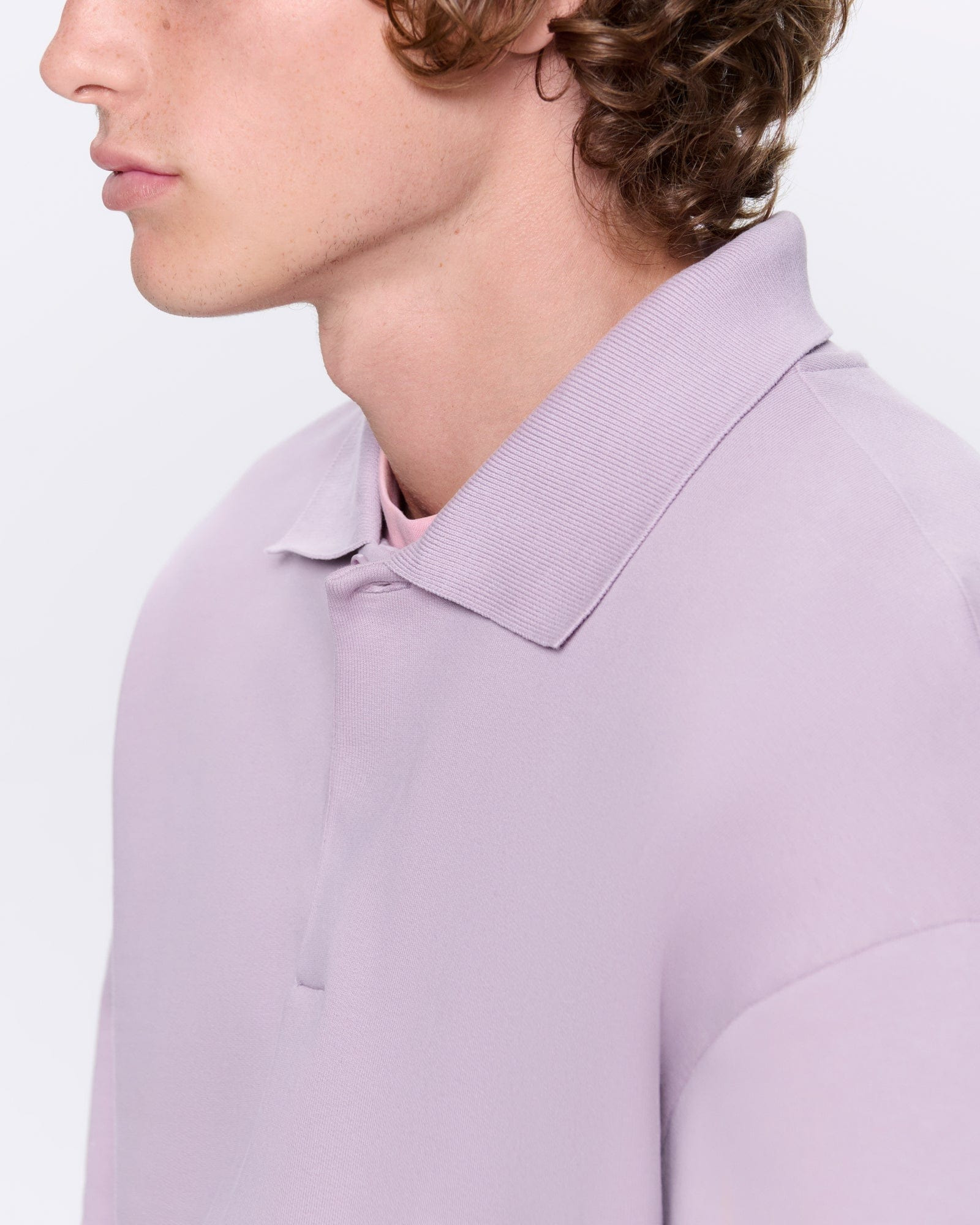 Mens DNA Heavyweight Polo Sweatshirt - Raisin Purple - 4