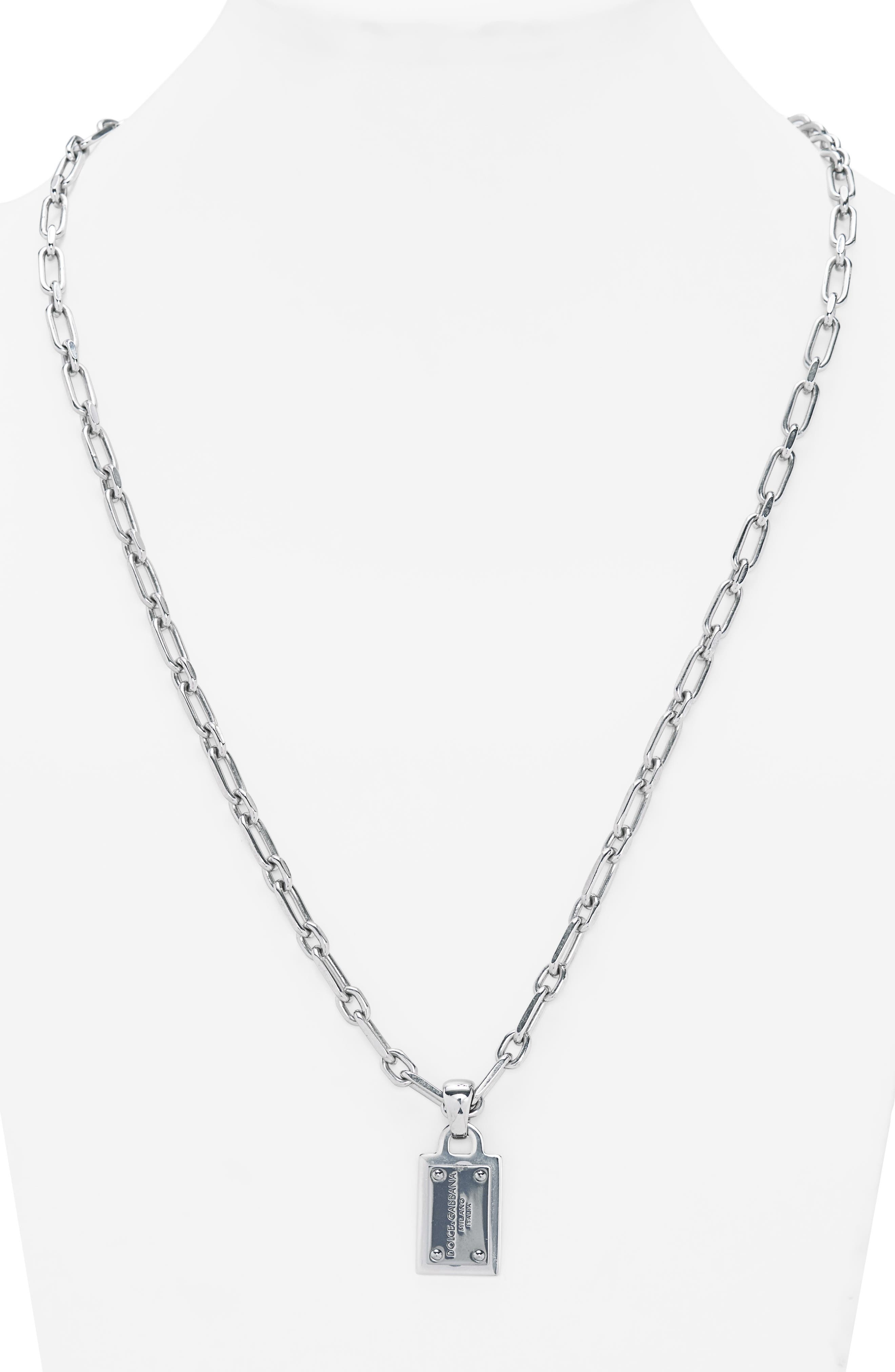 Men's Logo Pendant Necklace - 2