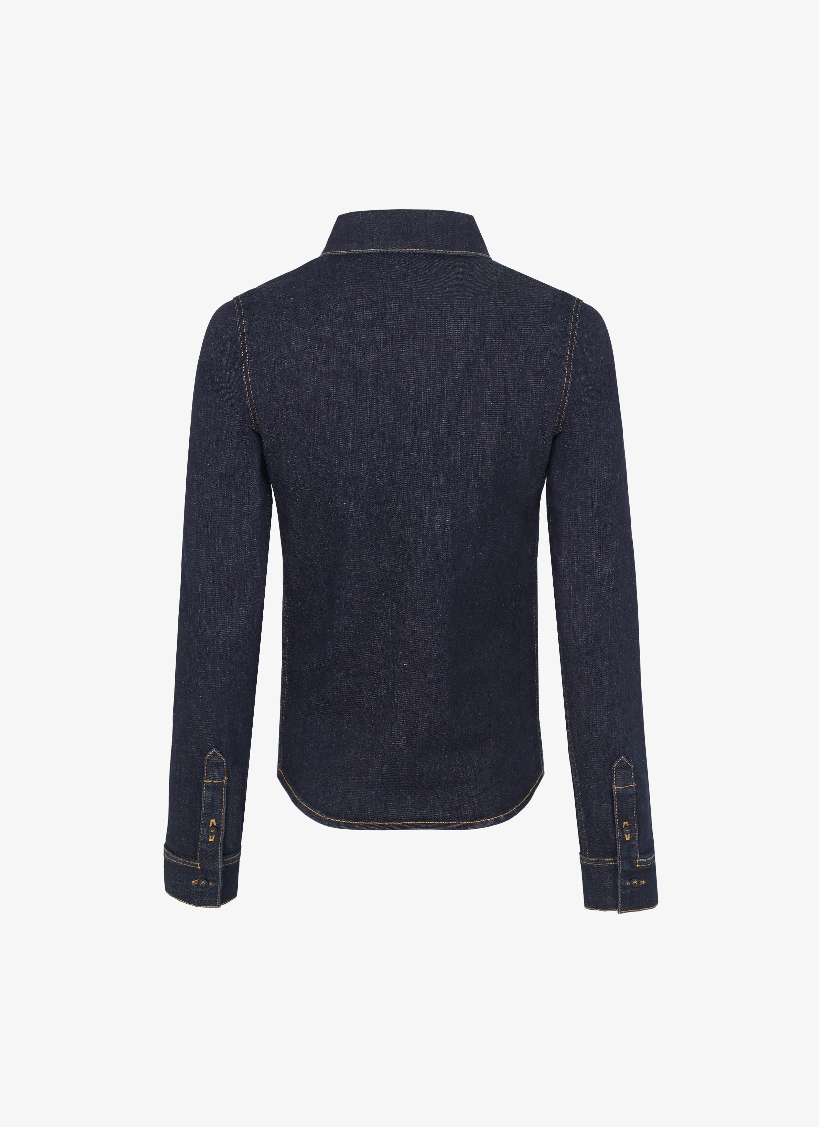FITTED DENIM SHIRT - 4