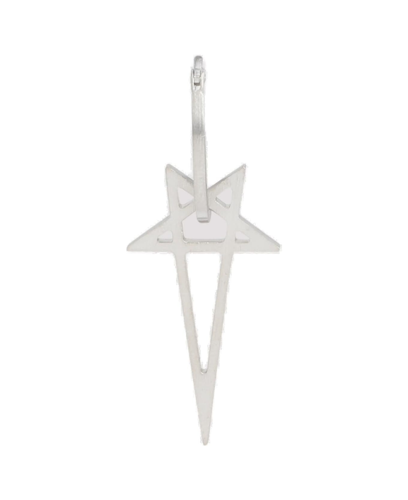 Pentagram Hoop Earring - 2