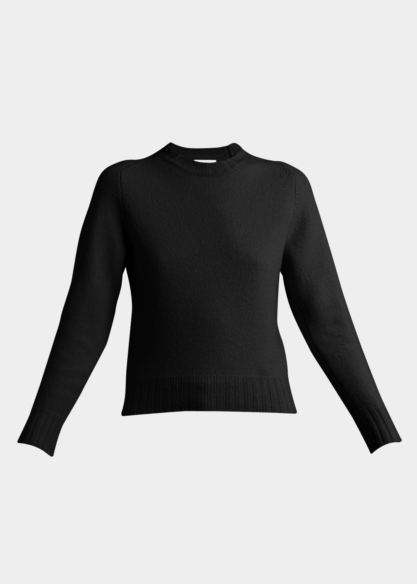 Round-Neck Wool Sweater - 5