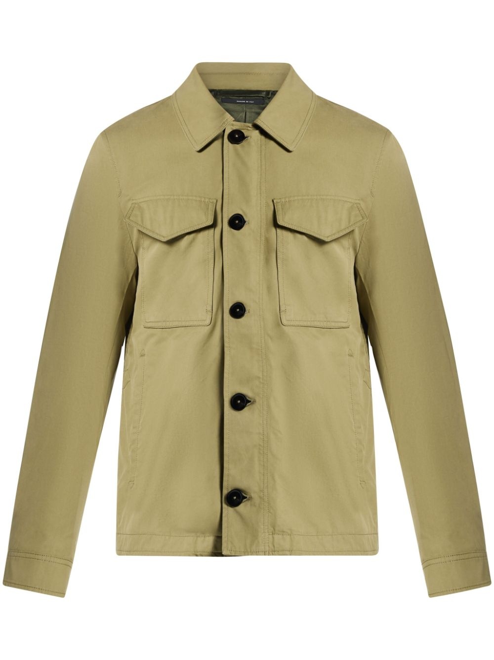 patch pockets shirt-jacket - 1