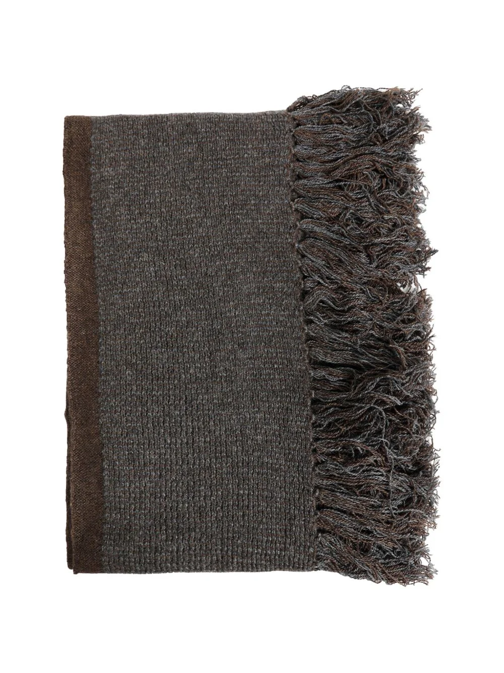 crochet fringed scarf - 1