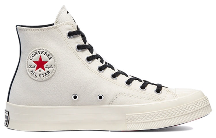 Keith Haring x Converse Chuck Taylor All-Star 70 High Tops Egret White 'Egret Black Red' 171858C - 2