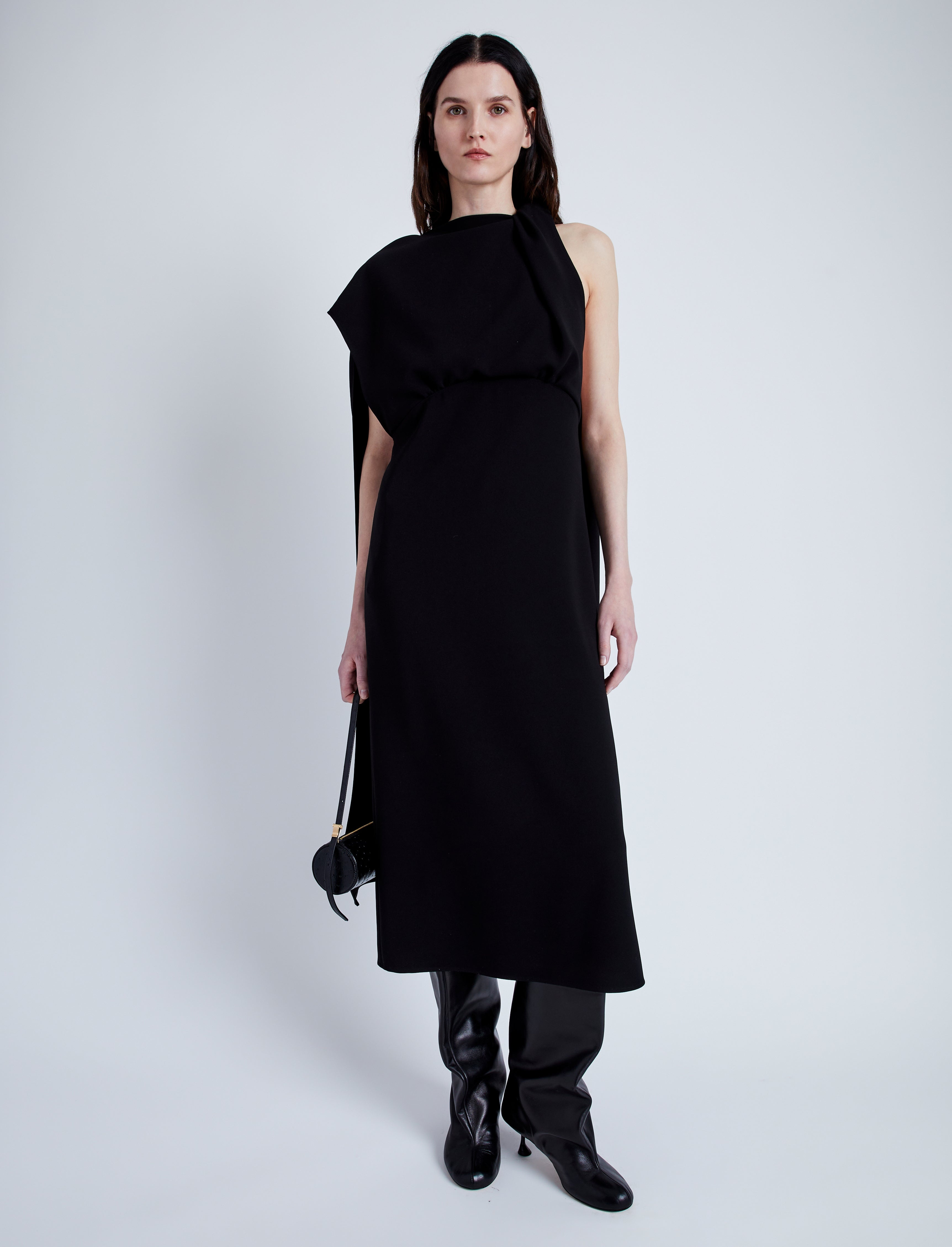 Maude Dress in Matte Viscose Crepe - 2