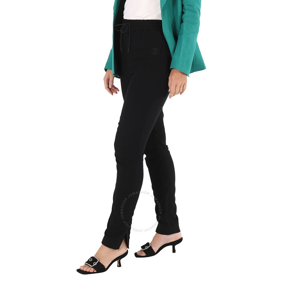 Burberry Ladies Black Zip Detail Jodhpur Leggings - 4
