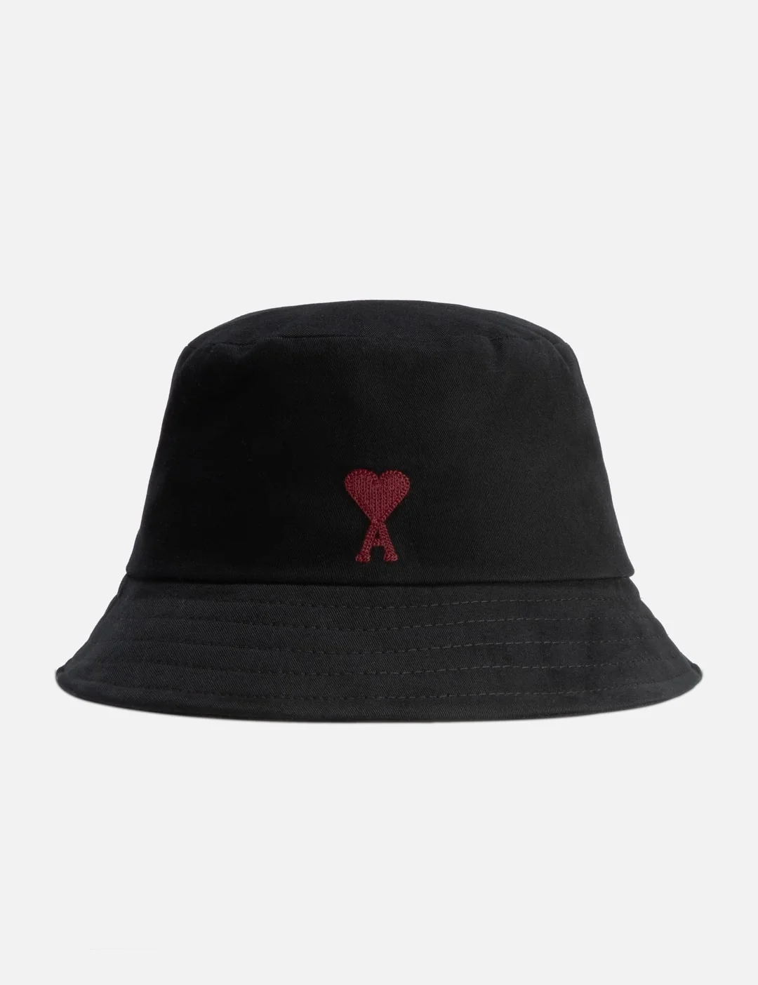 RED AMI DE COEUR EMBROIDERY BUCKET HAT - 1