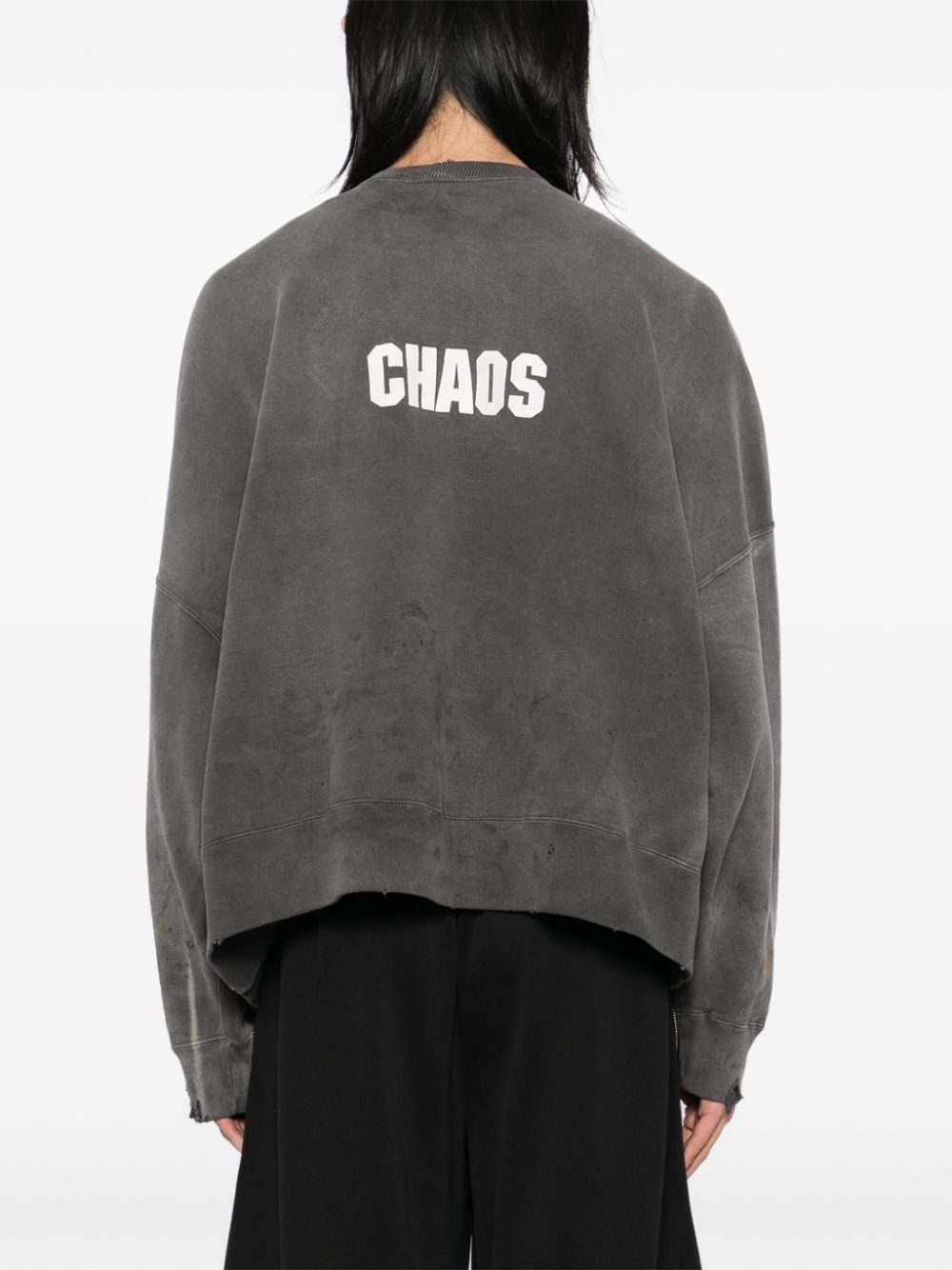 トップス Saint Mxxxxxx/CREW SWT/CHAOS/CHARKOAL Saint Mxxxxxx (セントマイケル) CREW SWEAT CHAOS SM-YS1-0000