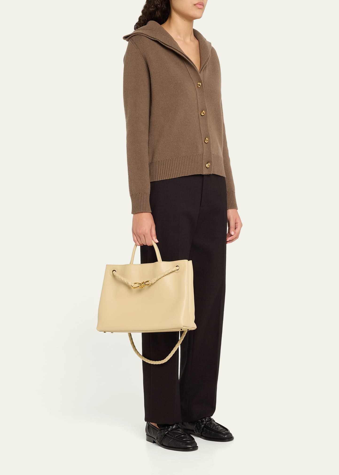Andiamo Medium Leather Tote Bag - 6