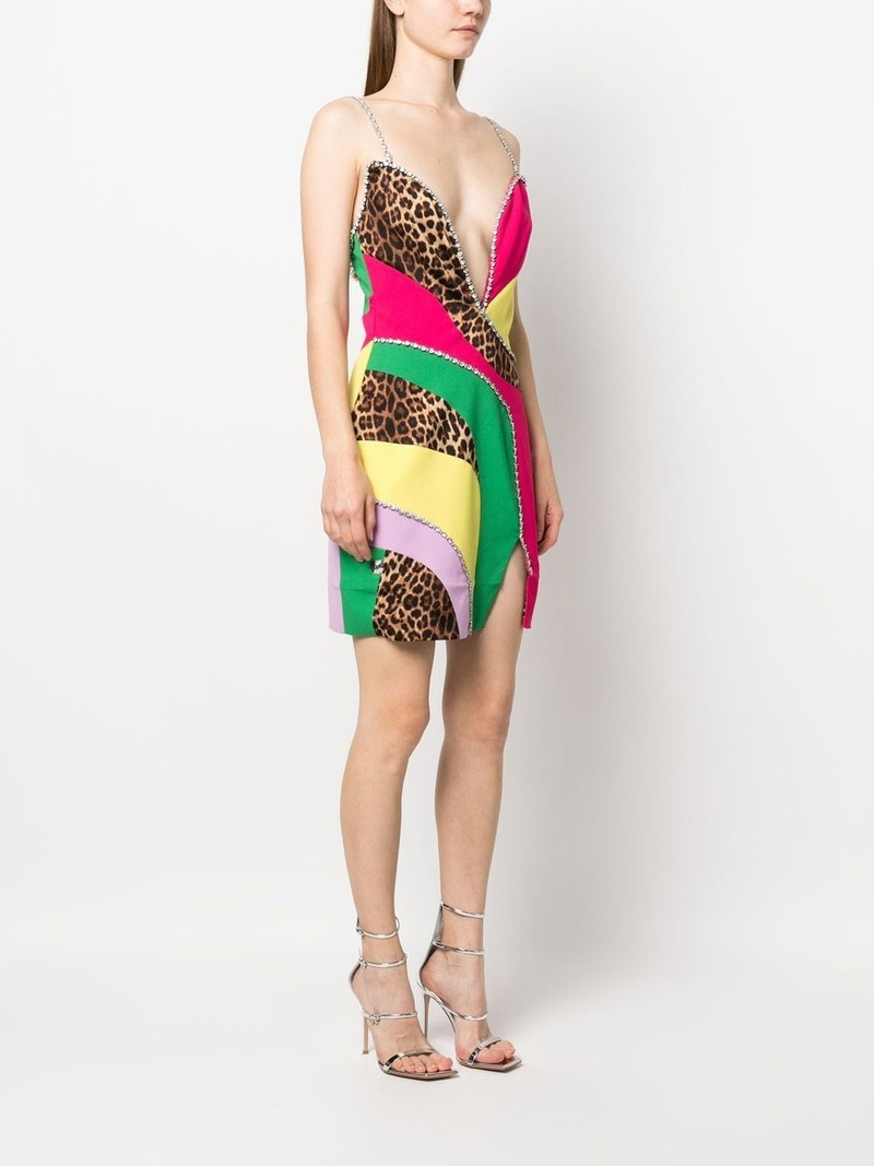 patchwork mini dress 3