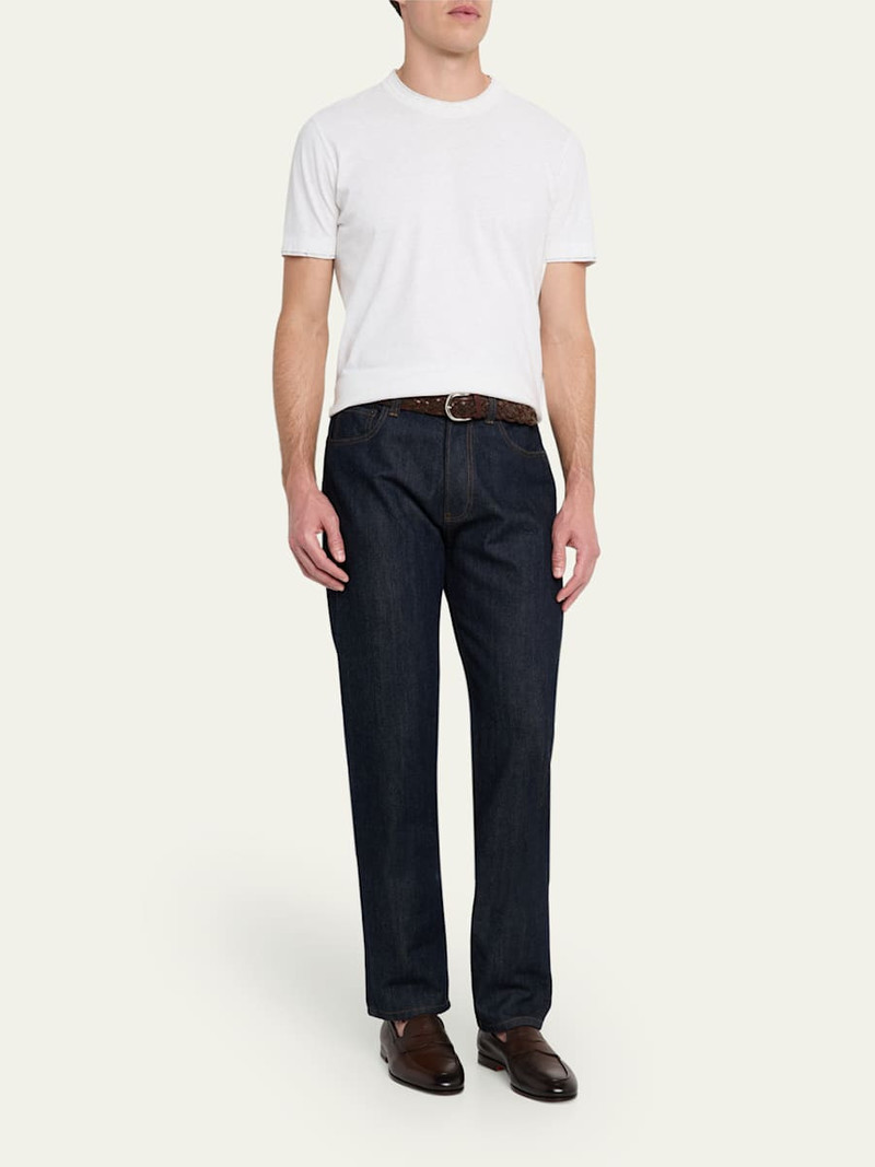 Santoni Men's Carlos Reverse Goodyear Leather Loafers outlook